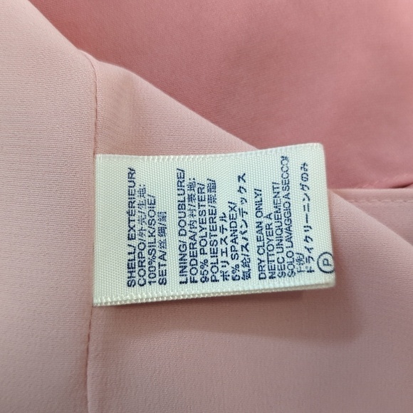 Rebecca Minkoff Off Shoulder Silk Blouse Pink S bohemian preppy summer coquette - Picture 6 of 8